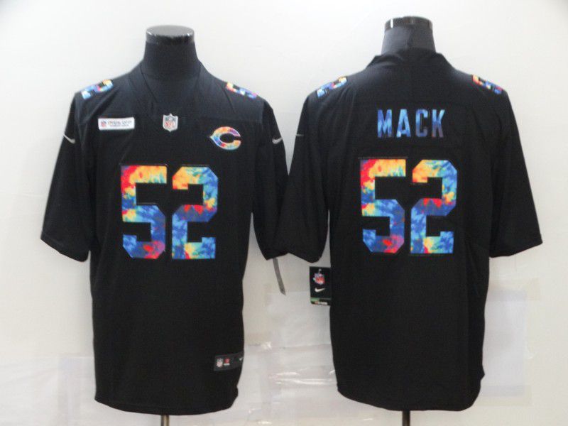 Men Chicago Bears #52 Mack Rainbow Edition black 2020 Nike NFL Jerseys